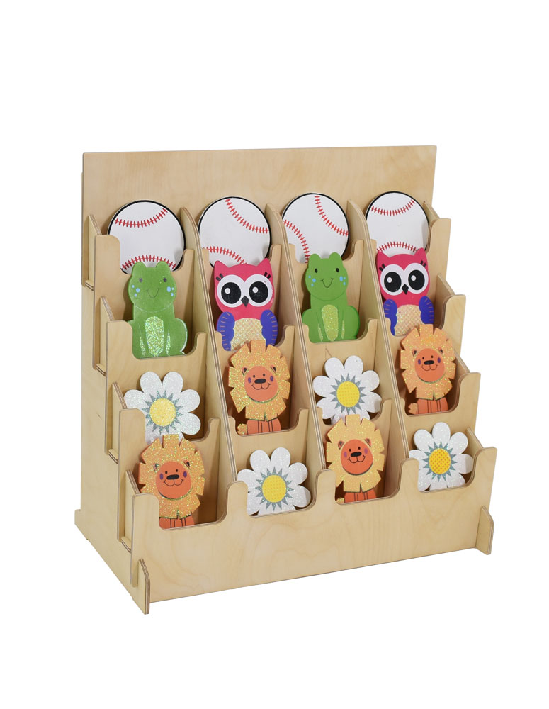 Wholesale Displays 20 items, 16 Pocket 5" width Sticker Display Rack