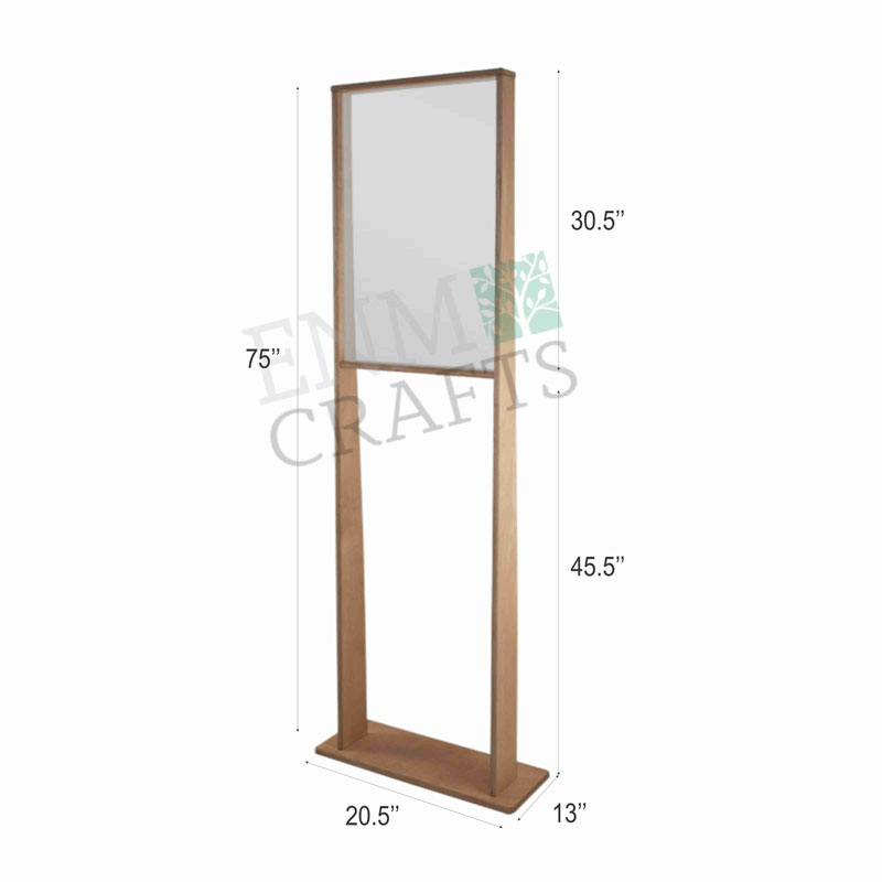 Floor Sneeze Guard 20”