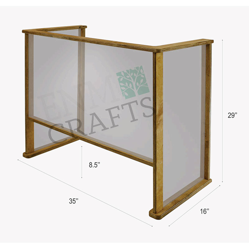 Counter Sneeze Guard 35”W x 29”H