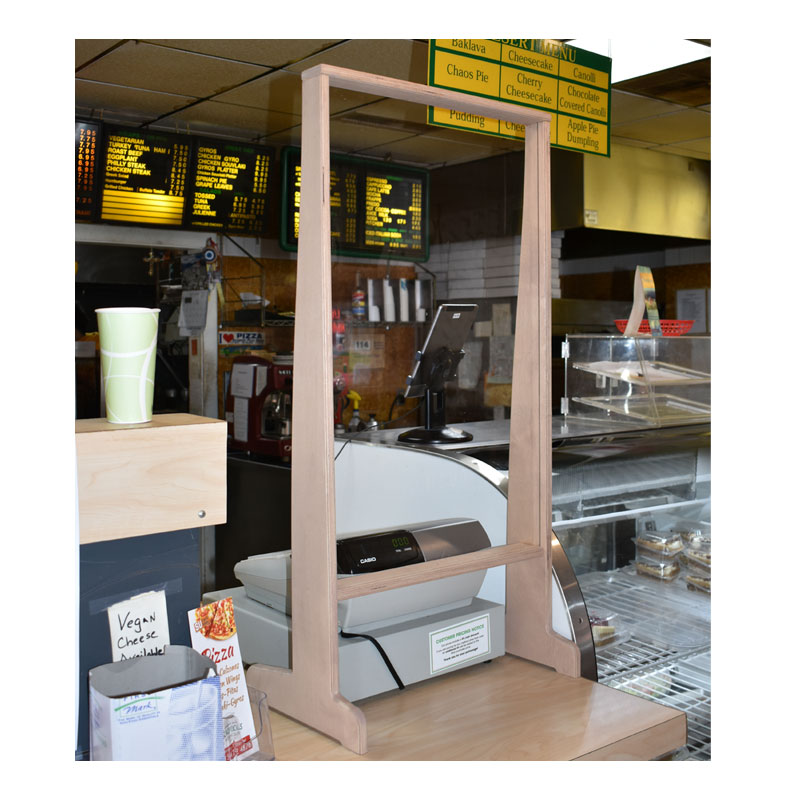 Counter Sneeze Guard 20”W x 41”H