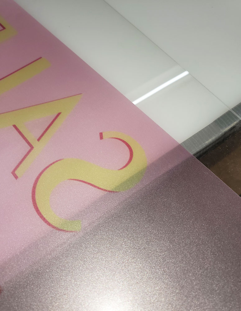 Printed Window Sandblasted Film