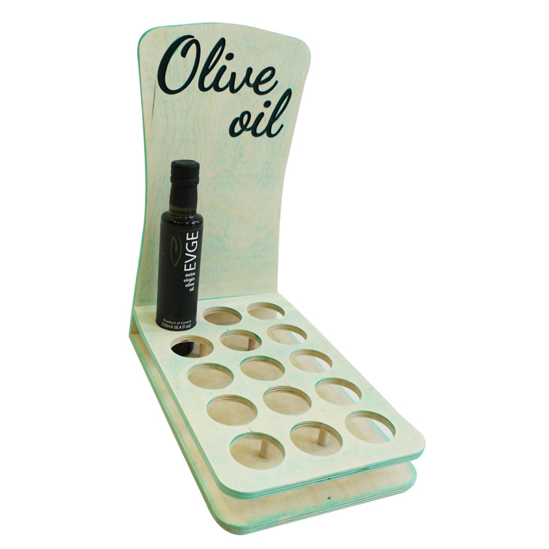 Olive Oil Wooden Merchandiser Display - SKU: 551