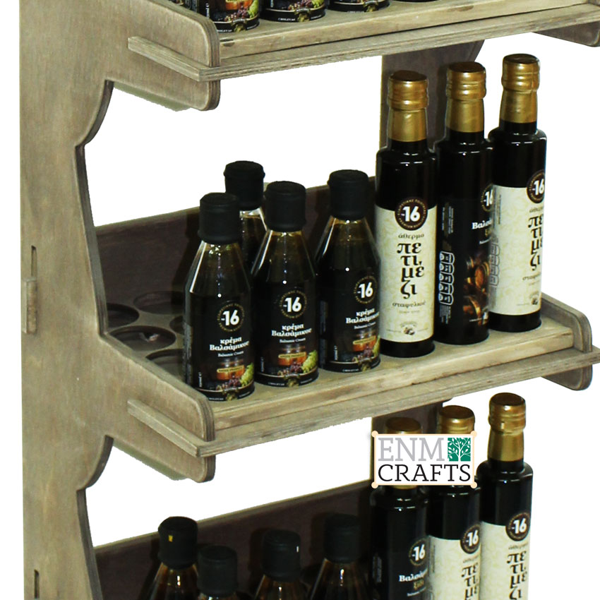 5 Tier Product Insert Wooden Display Rack - SKU: 591