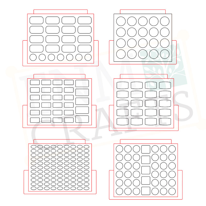 5 Tier Product Insert Wooden Display Rack - SKU: 591