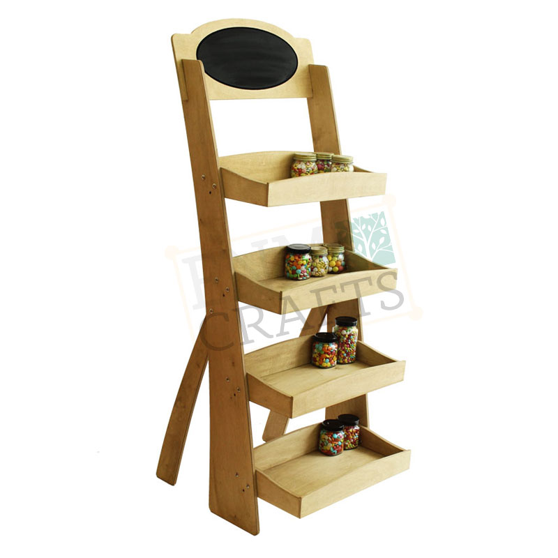 Eco, Wooden Retail Shelving Unit with 4 Shelves - SKU: 553