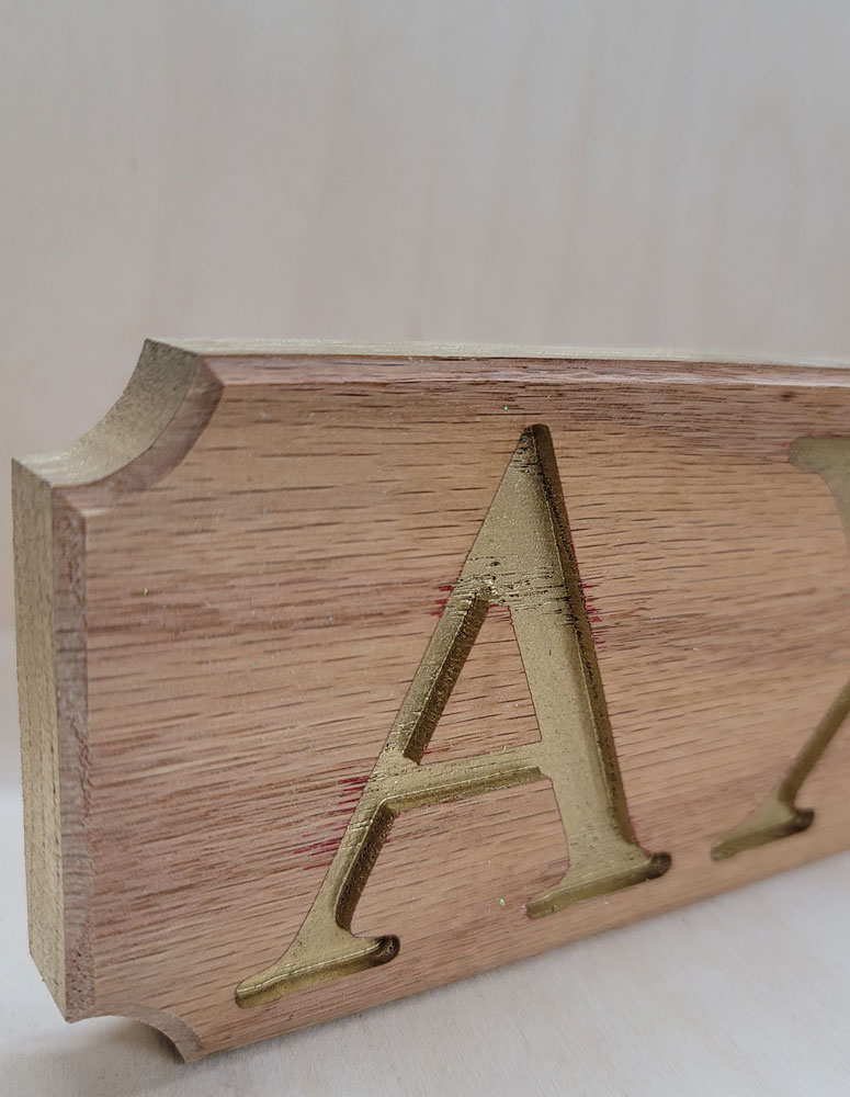 Oak Hardwood Wooden Letters 3/4