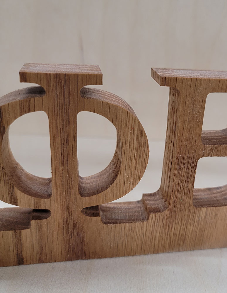 Oak Hardwood Wooden Letters 3/4