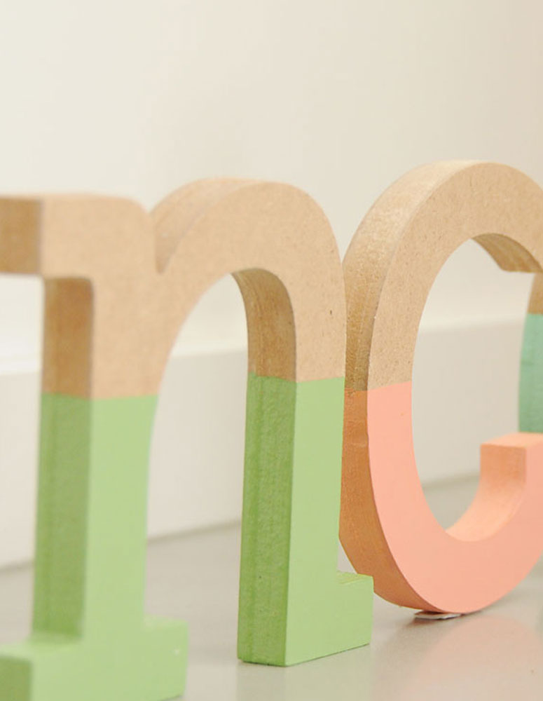 MDF Wooden Letters 3/4