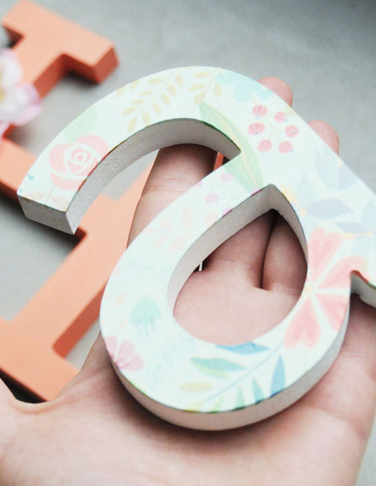 MDF Wooden Letters 3/4