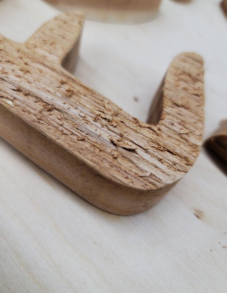 Red Cedar Wooden Letters 3/4