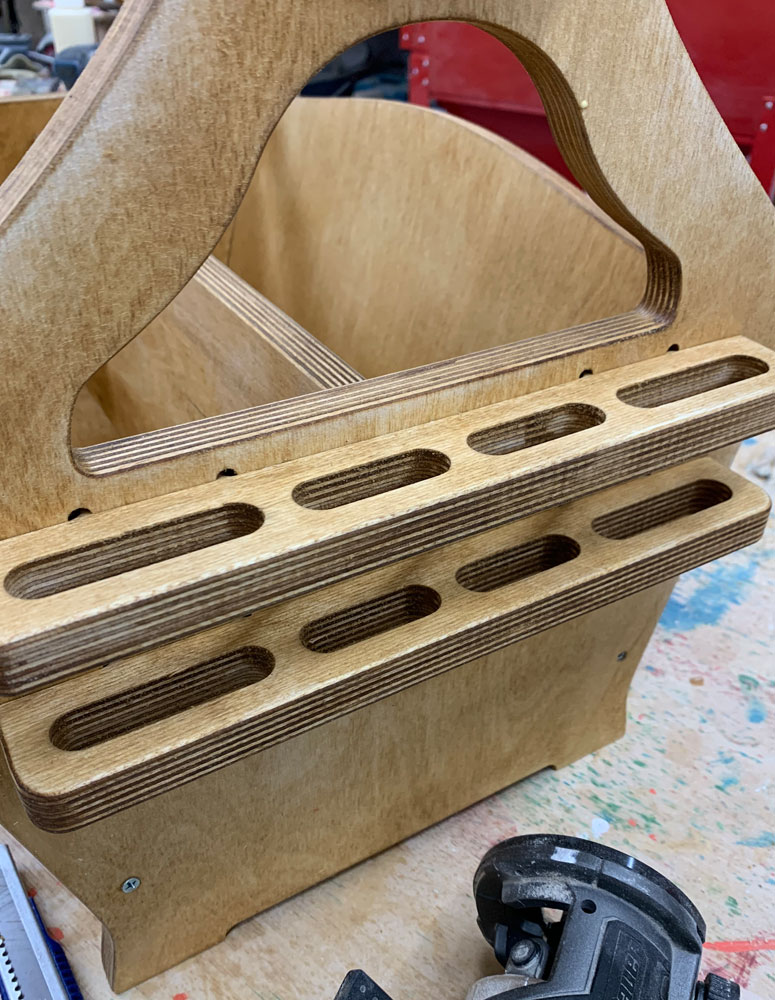 Wooden Tool Caddy, Two Sizes – Emory Valley Mercantile