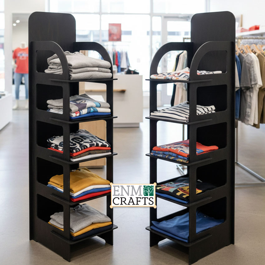T-Shirt Retail Display Rack, 5 Tier Floor Display Rack - SKU: 871A
