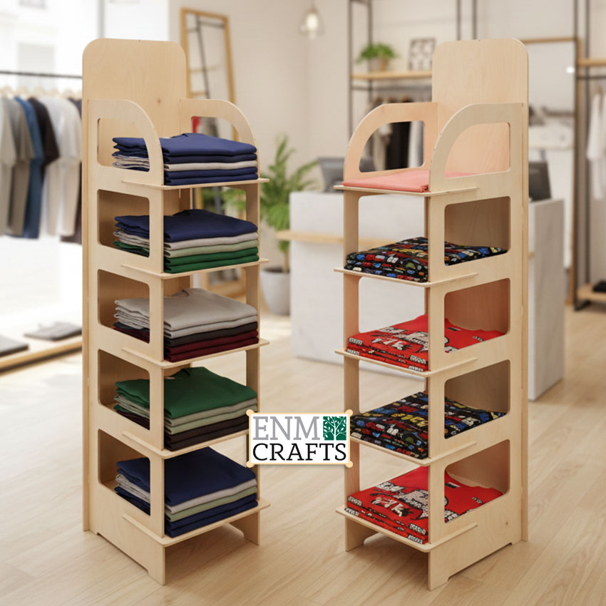T-Shirt Retail Display Rack, 5 Tier Floor Display Rack - SKU: 871A