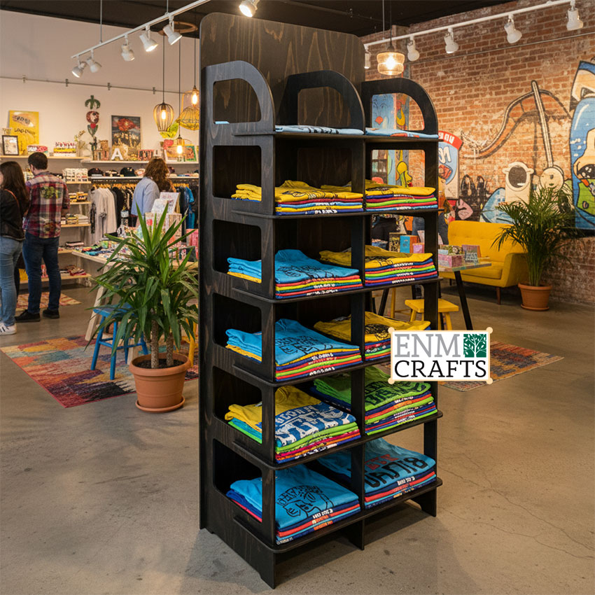 T-Shirt Retail Display Rack, 6 Tier Floor Display Rack - SKU: 871D