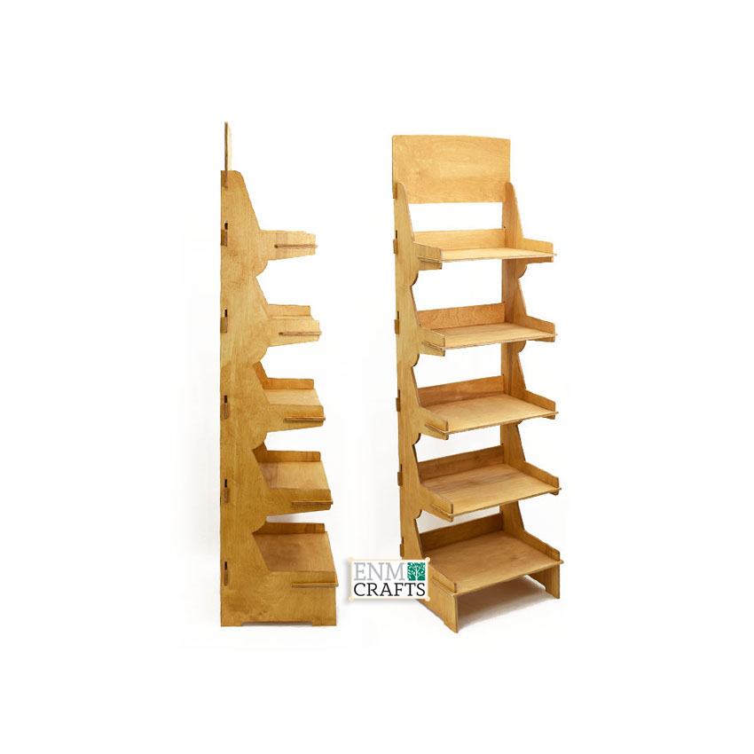  10 items, Retail Display Rack, 5 Tier Floor Display Rack, Collapsible