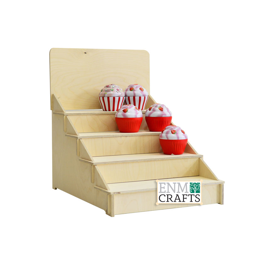 Craft Show Display 4-tier Wooden Countertop Rack, Product Display - SKU: 469