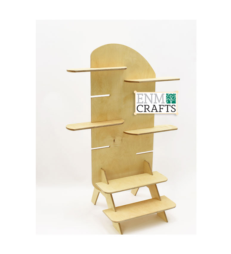 Retail Display Stand with 10-tier Wooden Countertop Rack, Product Display Rack - SKU: 817