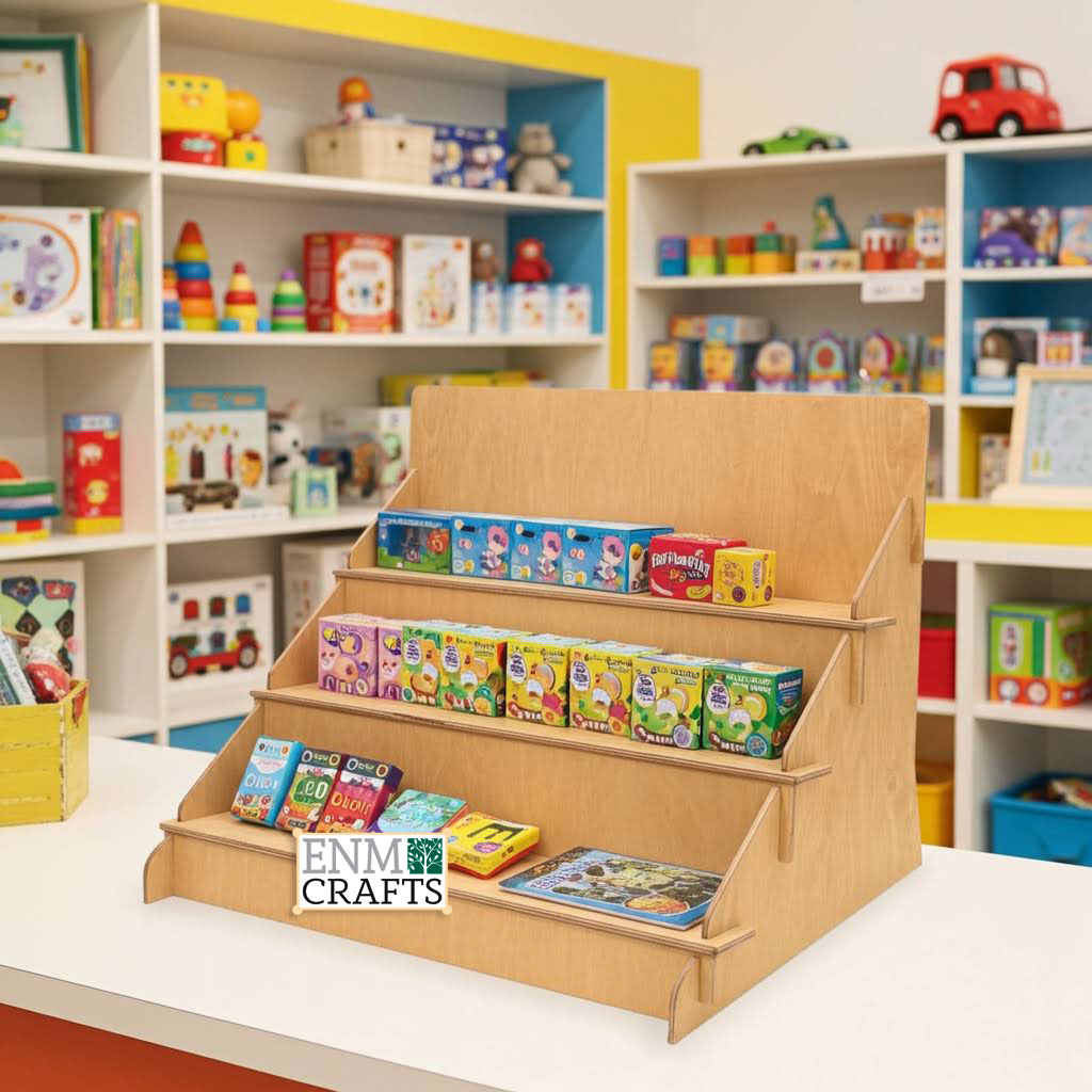 22 inch wide 3-Tier Slanted Angle Countertop Display, Slanted Retail Rack - SKU: 849/3