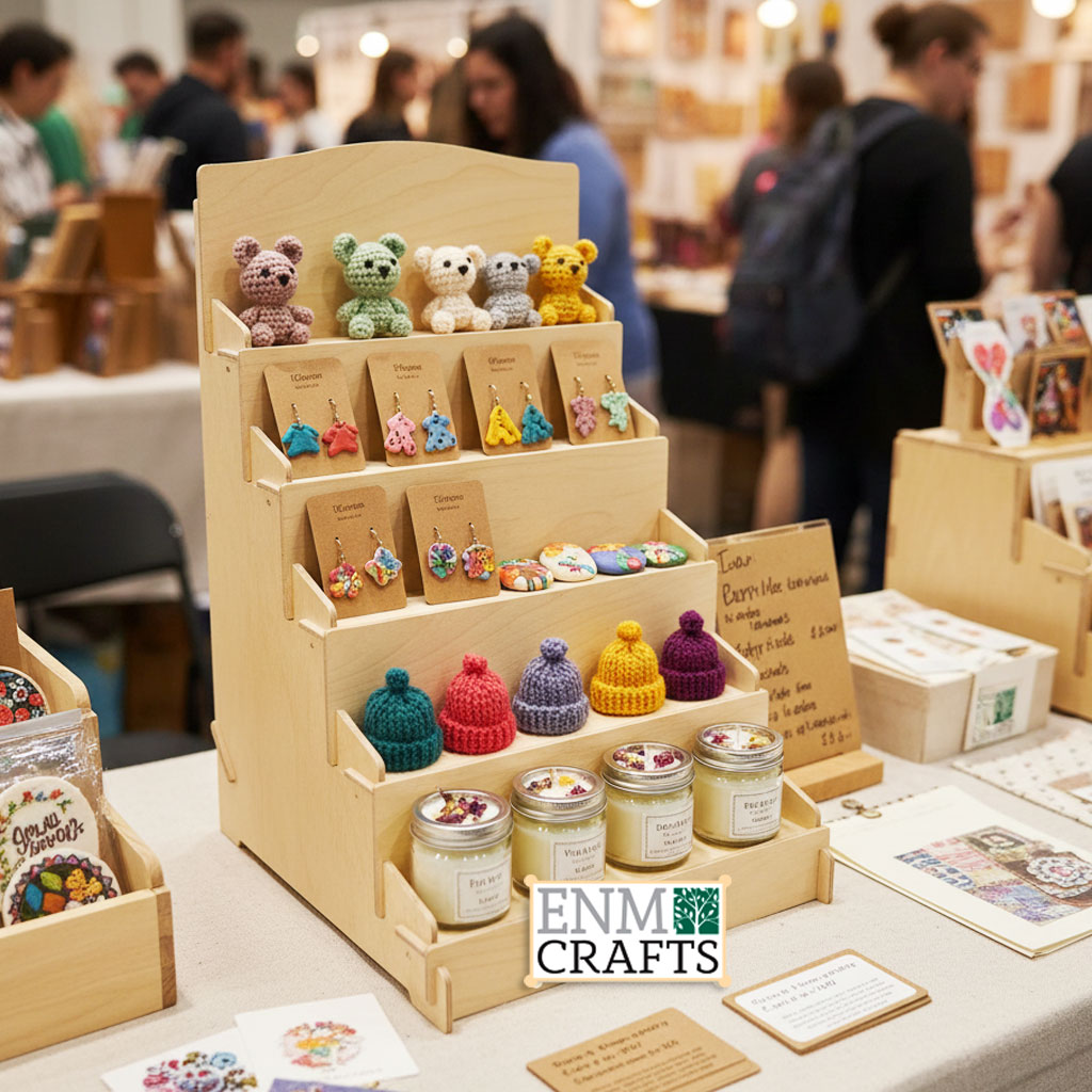 Craft Show Display Rack, 5-tier Wooden Countertop Rack, Product Display Stand - SKU: 795/5