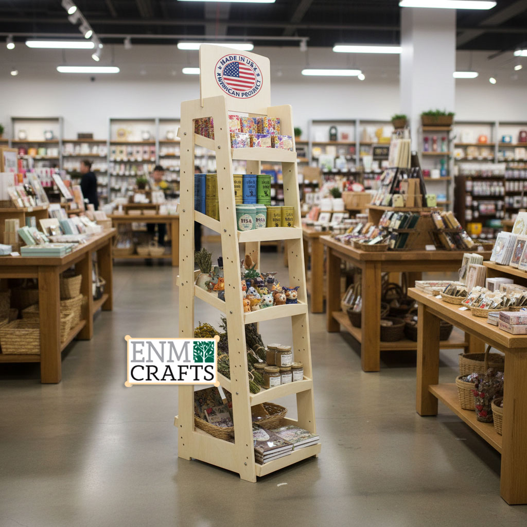 Coffee Bags Display Stand, 5 Shelf Double Sided Display - SKU: 511