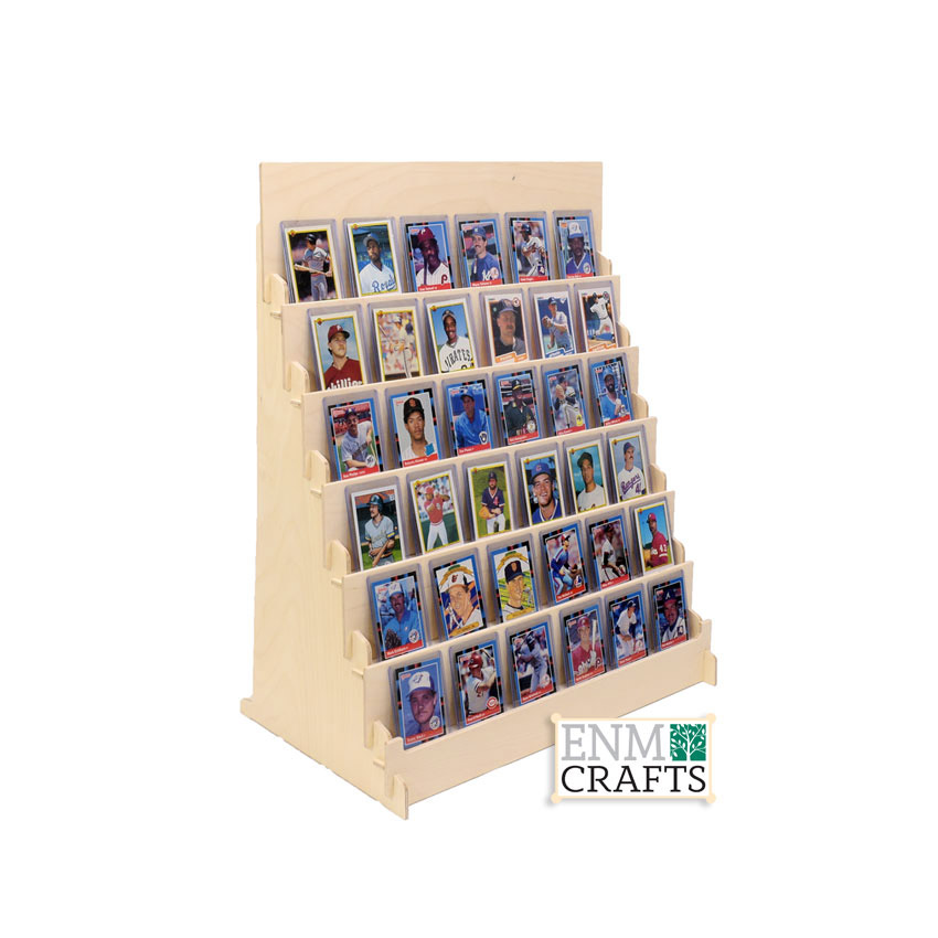 Wooden Card Racks Baseball Cards Display, PSA Cards Stand SKU 830/BASE