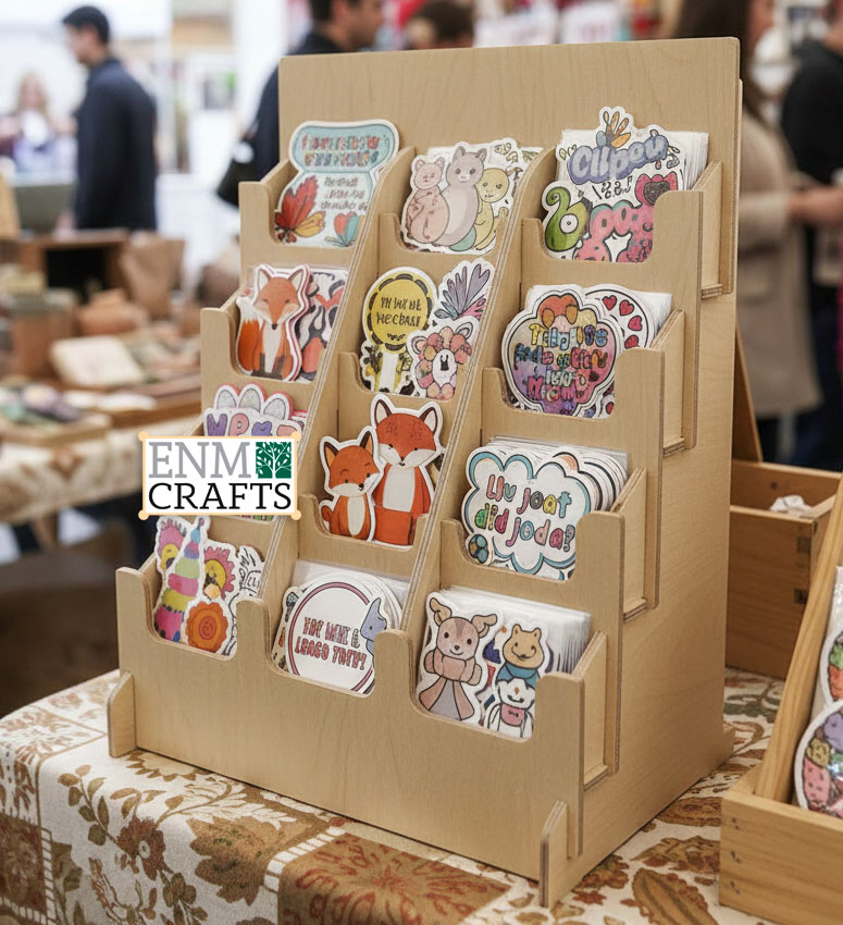 Sticker Display Rack, 12 Pocket 5