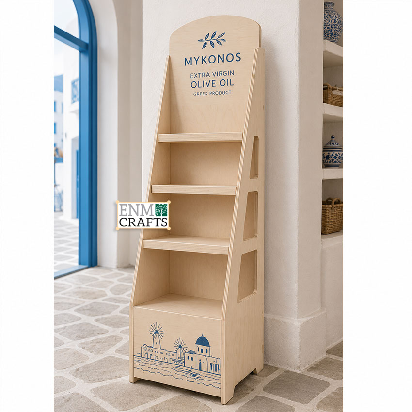 Premium Retail Merchandiser with Casters for Olive Oil 952