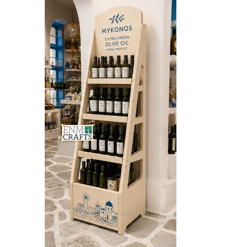 Premium Retail Merchandiser with Casters for Olive Oil 952