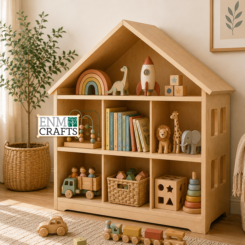  House-Shaped Montessori Storage Shelf 955
