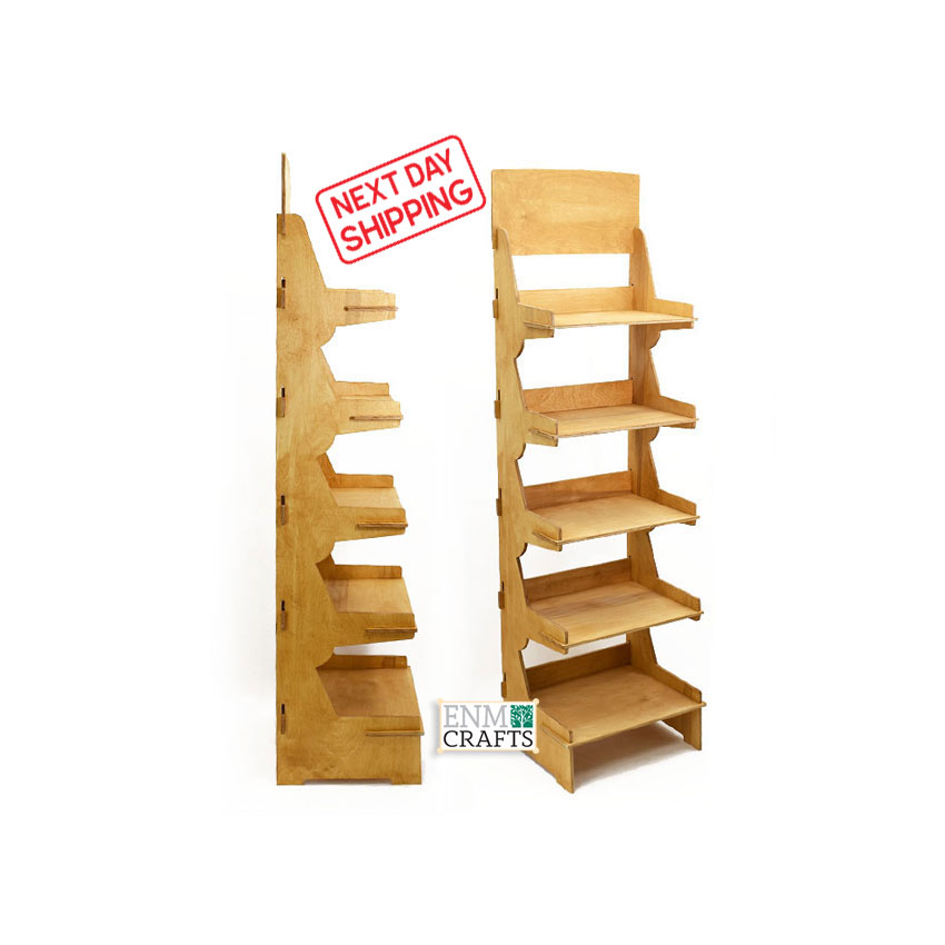 5 Tier Floor Display Rack, Collapsible Shelving Unit - Next Day Shipping - SKU: 426