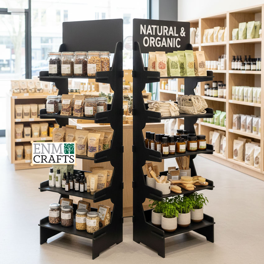 Floor Display Rack, Collapsible Shelving Unit - SKU: 426