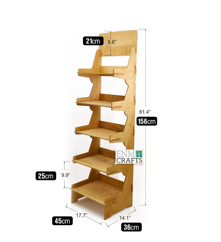 Floor Display Rack, Collapsible Shelving Unit - SKU: 426