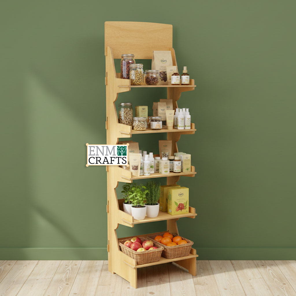 Floor Display Rack, Collapsible Shelving Unit - SKU: 426