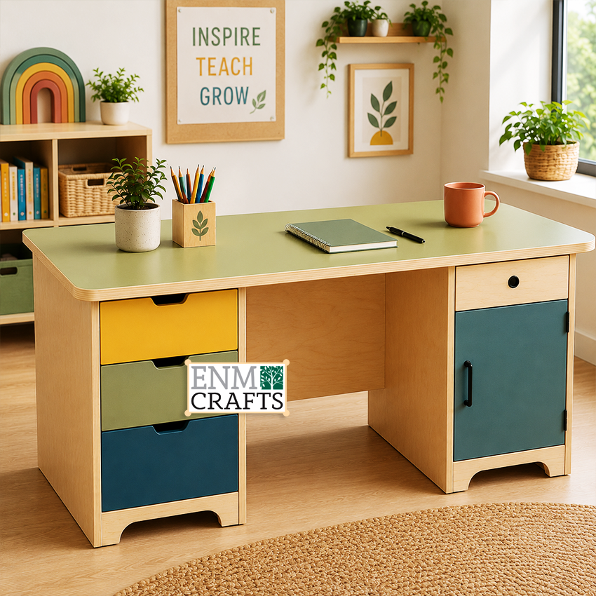 Teacher's Desk with Storage 9188