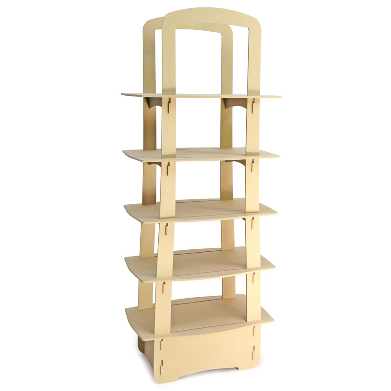 360 Visibility 5 Tier Wooden Display, Ships Flat-405