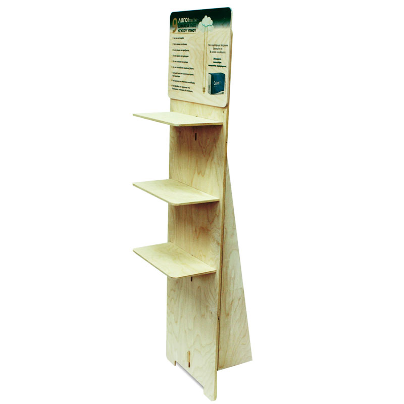 New Product Wooden Display, No Tools Assembly-427